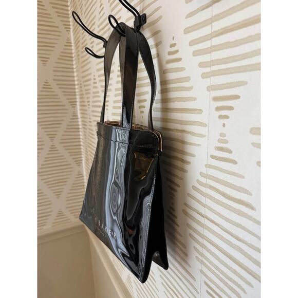 Ted Baker Black Tote Bag with Cream Bow - Picture 4 of 5